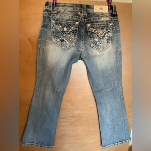 Miss Me Light Blue Studded Bootcut Jeans